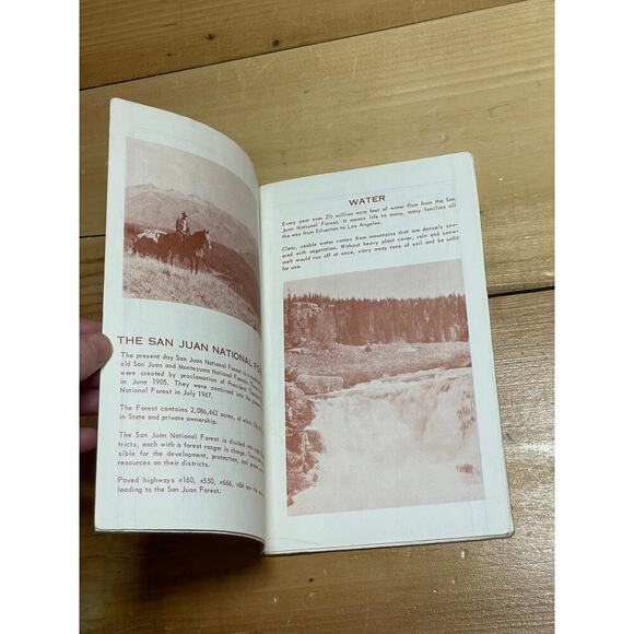 VTG 1961 San Juan National Forest Colorado Brochure Pamphlet Rocky Mountain - Picture 3 of 3